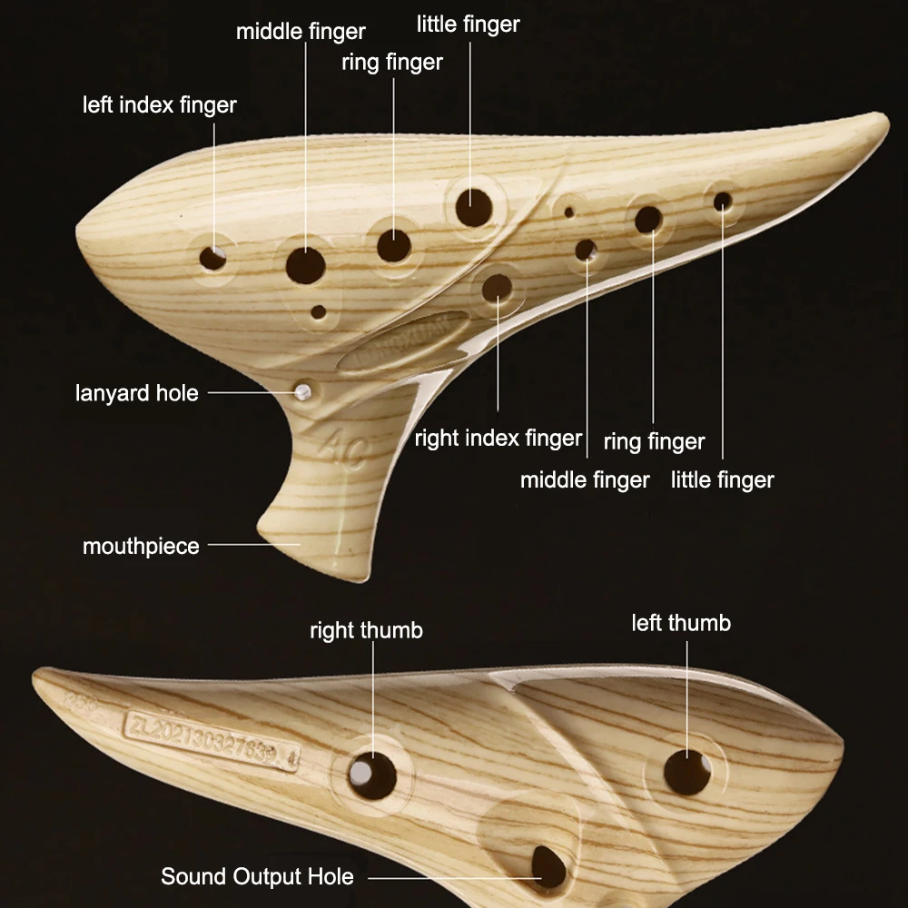 12 فتحة الأكرينا ألتو C Key12-Hole الأكرينا أداة سهلة للمبتدئين أداة الأكرينا الراتنج