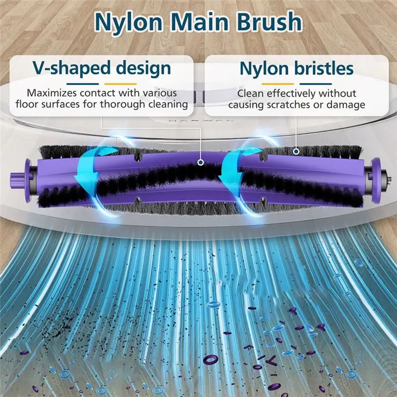 A11E-For Narwal Freo Robot Vacuum Cleaner Replacement Parts Main Brush Side Brush Mop Pad Hepa Filter Spare Parts