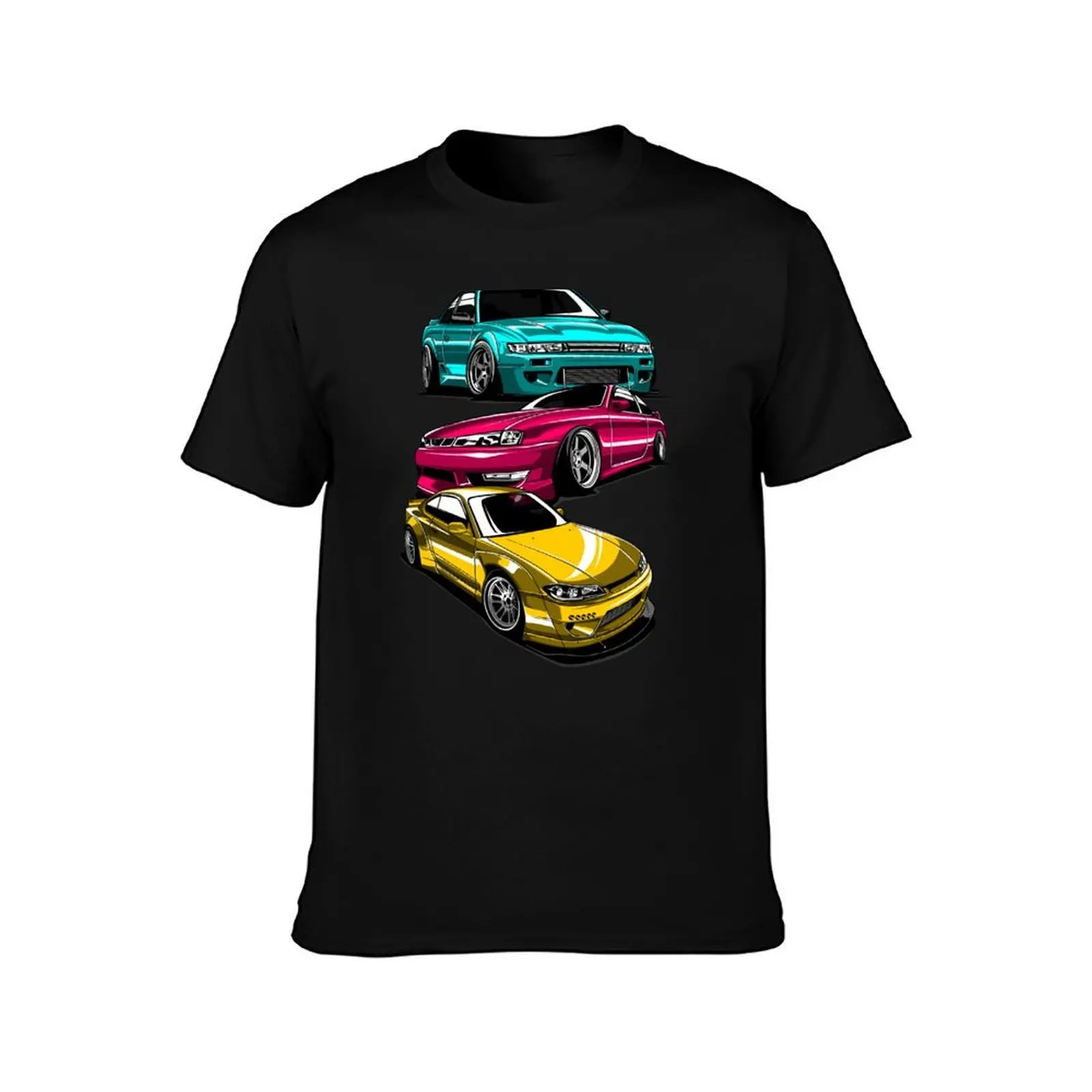 S13 S14 S15 Silvia Evolution JDM Retro Tokio Tuning Fan Car T-Shirt Big Size Simple T-Shirt