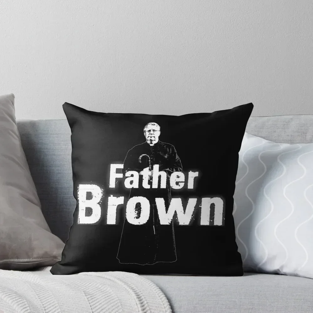 Father Brown Throw Pillow Sofa Decorative Covers Pillows Aesthetic christmas supplies pillow