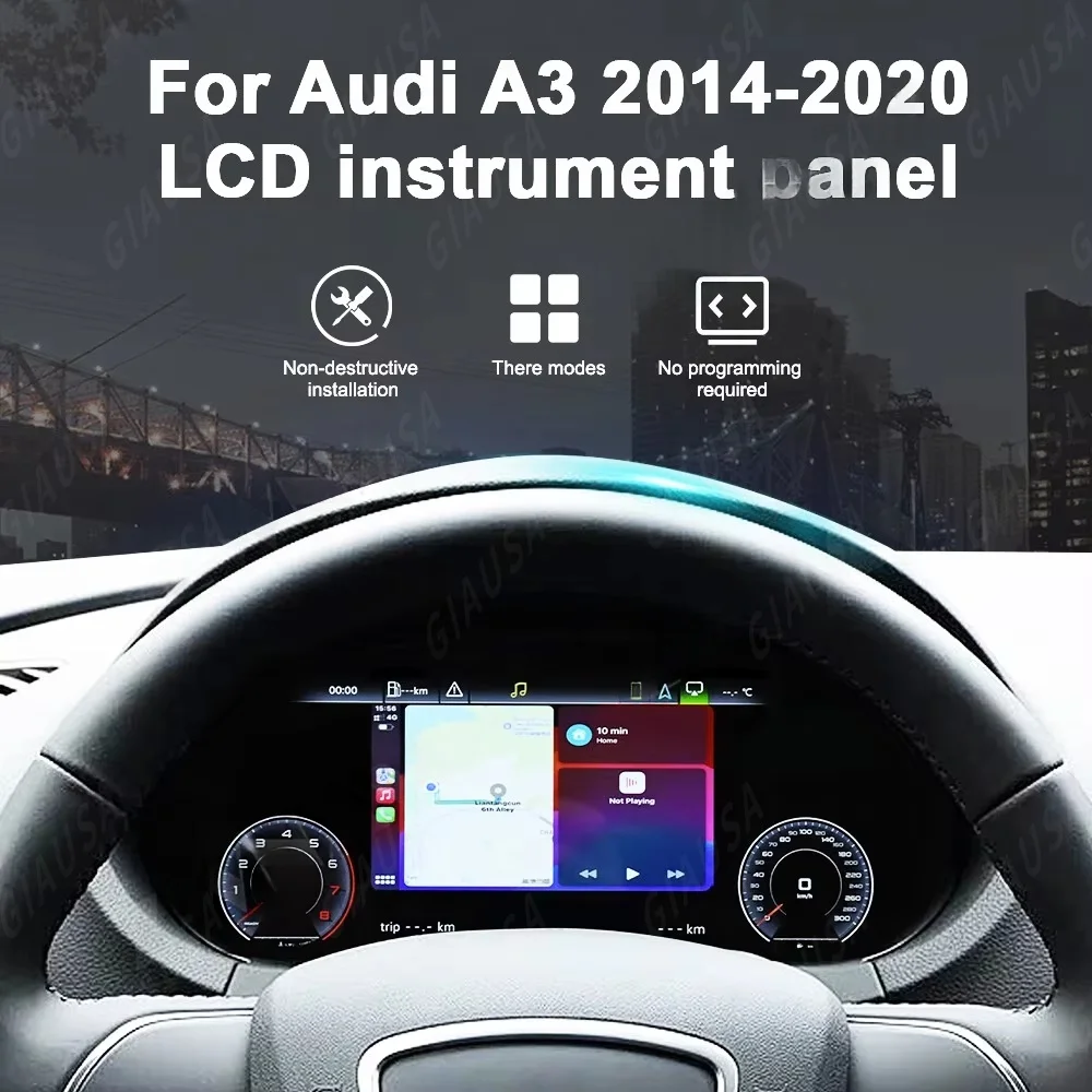 Digital Cluster Dashboard For Audi TT A3 8V S3 Q2 Q2L A3 8P 2008 2009 2010 -2019 Years Car Lcd Panel Speedometer Virtual Cockpit