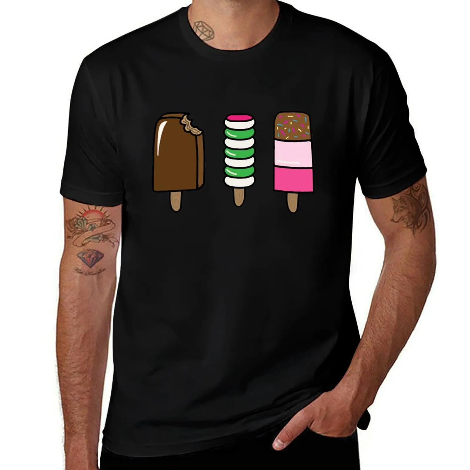 Ice Lollies T-Shirt man t shirt cotton T-Shirt