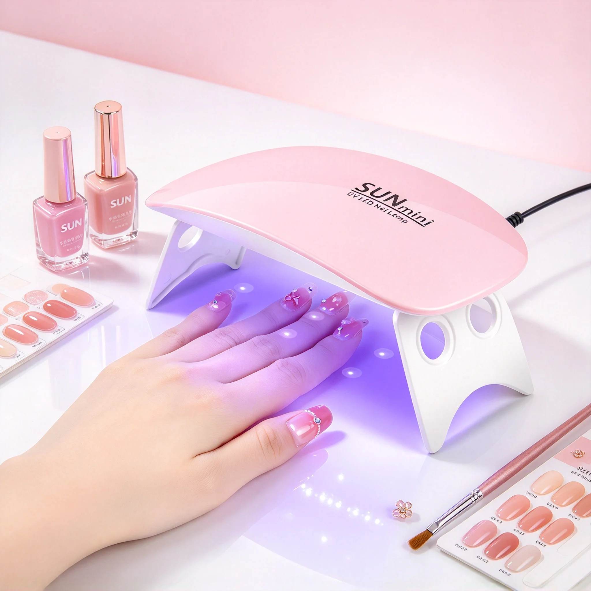Professional LED UV Nail Lamp Light Gel Polish Cured Nail Dryer Machine Portable USB UV Home Nails Dry Tool Lamp Gel Varnish
