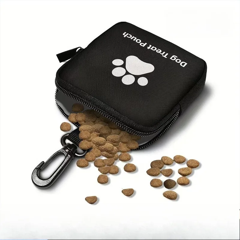 New Arrival Dog Paw Shaped Pet Training Snack Bag Waterproof Wear Resistant Portable Dog Treat Pouch with Zipper Closure