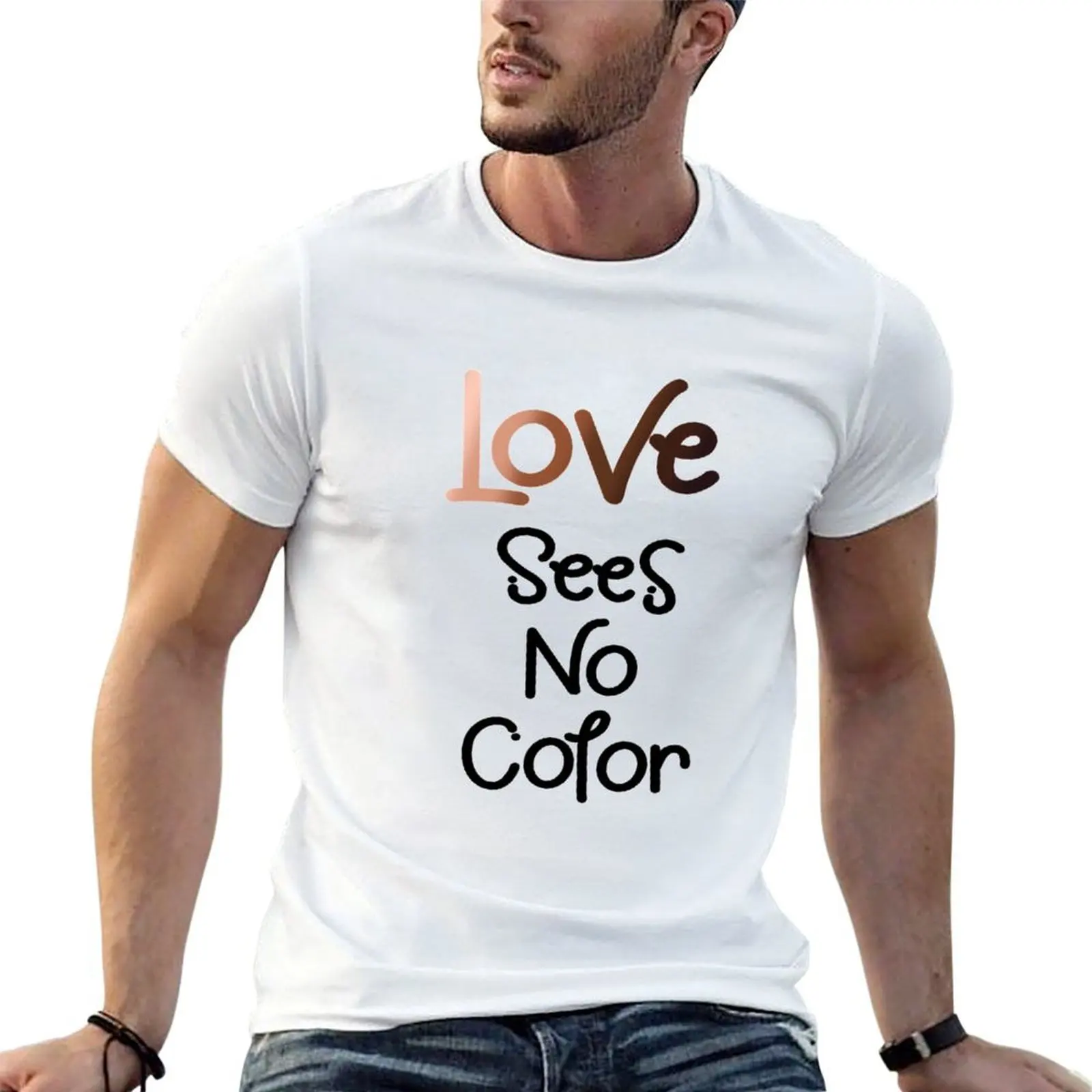 

Love sees no color T-Shirt man t shirt designer man t shirts for men casual t shirts designer T-shirt