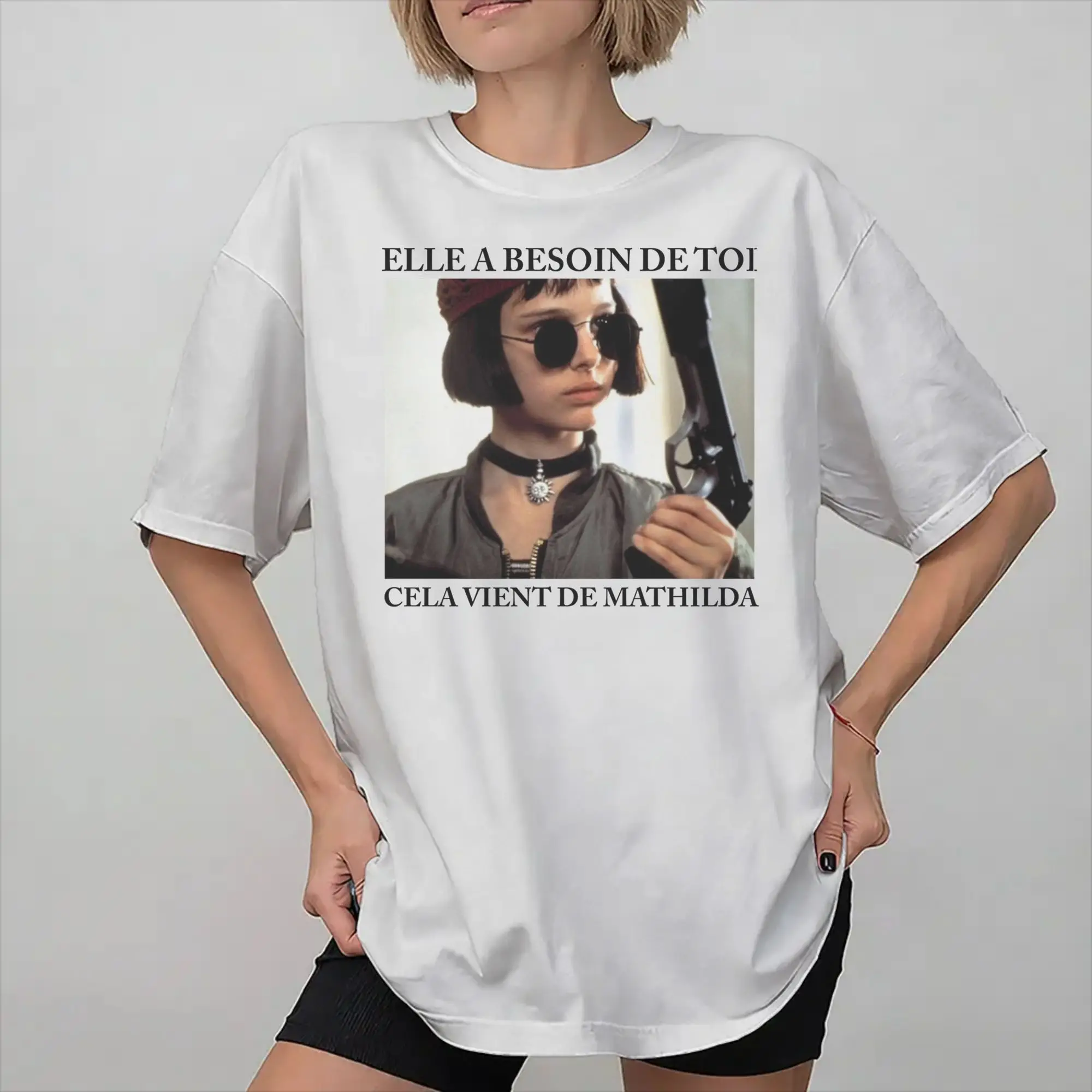 Men Women Graphic Printed Leons Movie The Professional T Shirt Tee Pure Cotton  T-shirts Clothing
