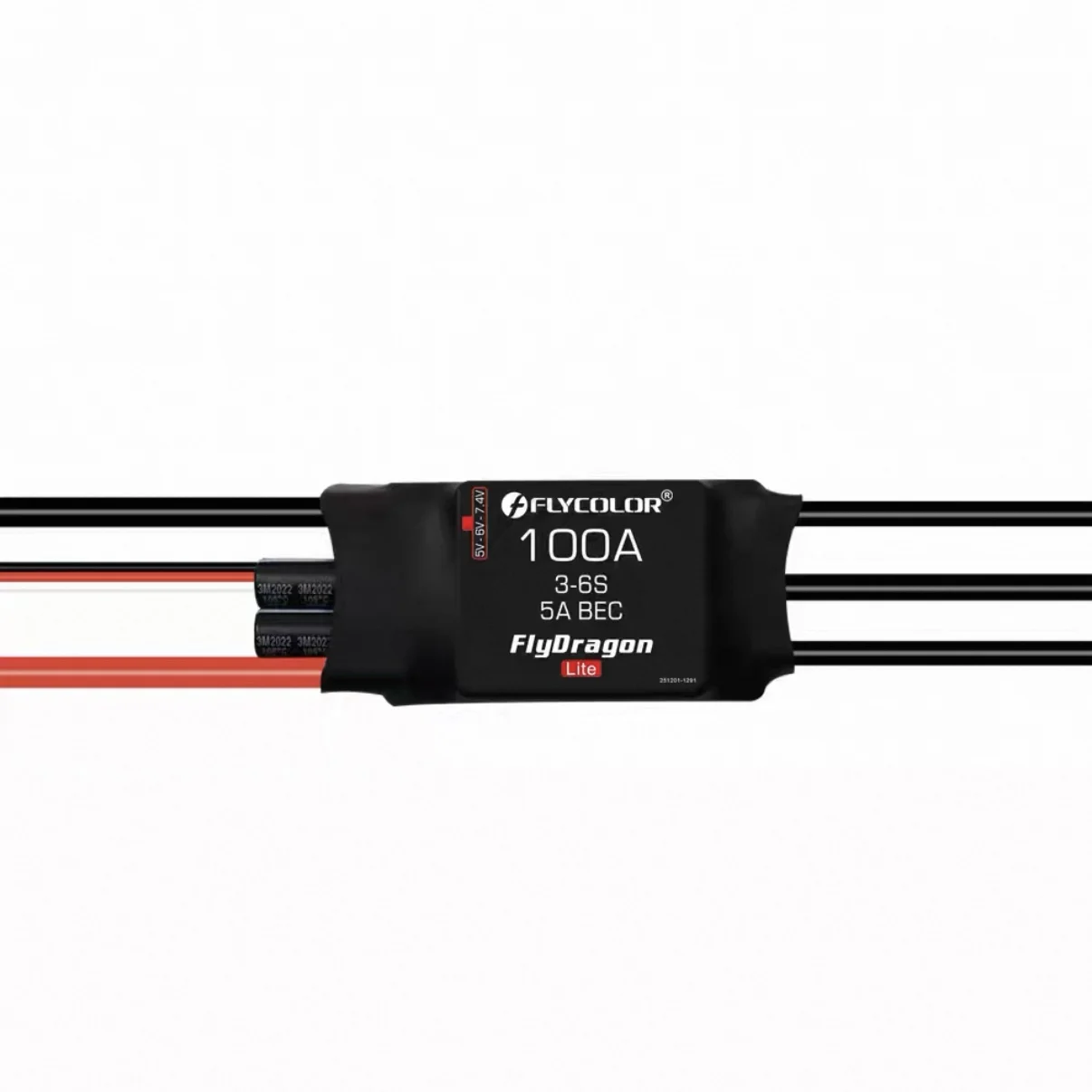 FLYCOLOR FlyDragon Lite 100A 120A 3-6S Brushless Electric Speed Controller Adjustable 5V6V7.4V5A BEC for RC Fixed Wing Jet Plane