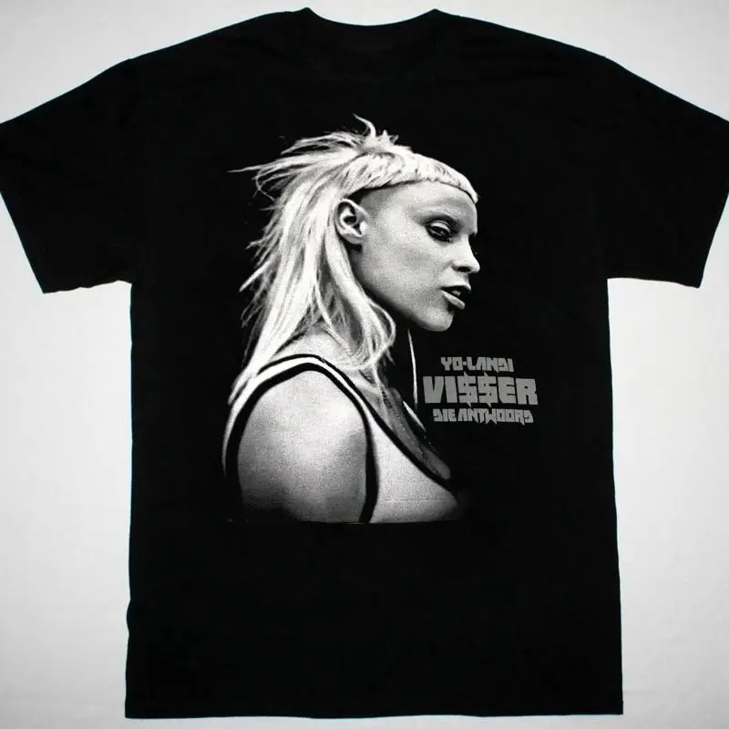 Футболка Yolandi Visser Die Antwoord, черная, хлопковая, все размеры от S до 5XL