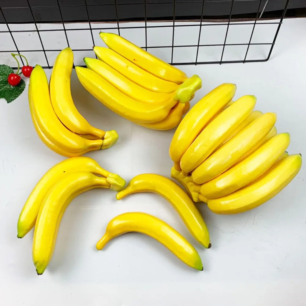 Simulated Fruit Shop Decor Funny Practical Ornament Artificial Banana Simulation Fruit Party Shooting Props Fruit Model