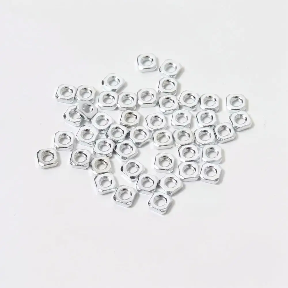 For For Prusa MK3S MK3S Plus 3D Printer Hardware Accessories M3 Square Nut Carbon Steel Zinc Plated Thin Mounting Gear