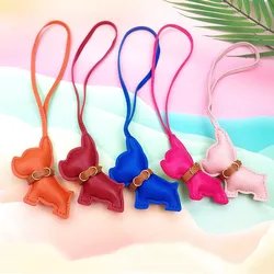 European And American Popular Leather Fighting Bag Charm Bag Pendant Cute Girl Fashion Backpack Pu Leather Car Key Accessories