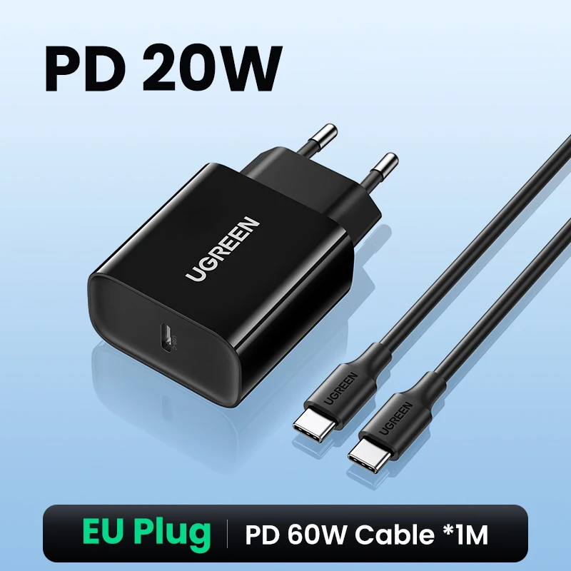 UGREEN Quick Charge 4.0 3.0 QC PD-oplader 20W QC4.0 QC3.0 USB Type C snellader voor iPhone 17 16 15 Pro Xiaomi telefoon PDCharger