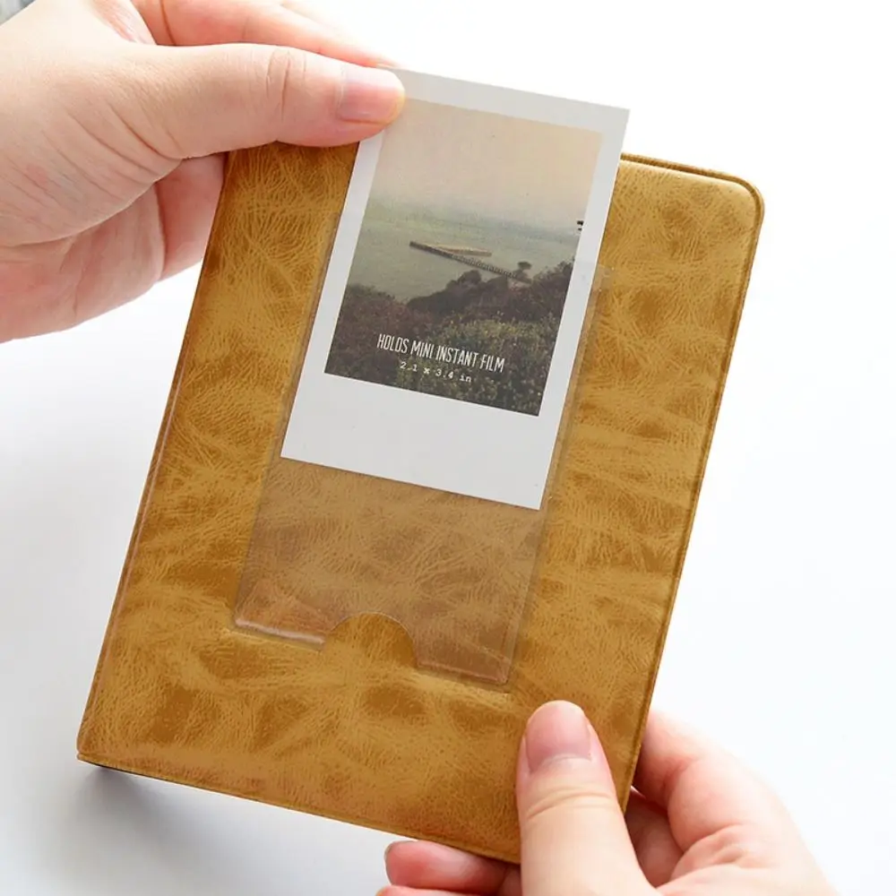 3 Inches Retro Picture Case Storage Mini Instant Album Photo Album 64 Pockets For Fujifilm Instax Mini 11 9 8 7s 90 70 LiPlay