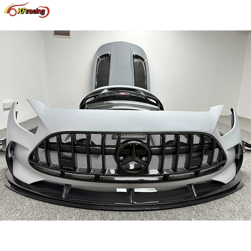 Upgrade Black Series Style Half Carbon Fiber Body Kit With Bumper,Hood ,Spoiler For Mercedes Benz AMG GT GTC GTS 2015-2018