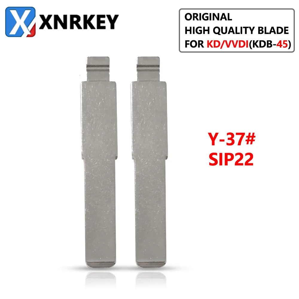 XNRKEY 10 Pcs Y37# SIP22 Metal Blank Uncut Replacement Remotes Flip Key Blade for Fiat Iveco Alfa Romeo Citroen