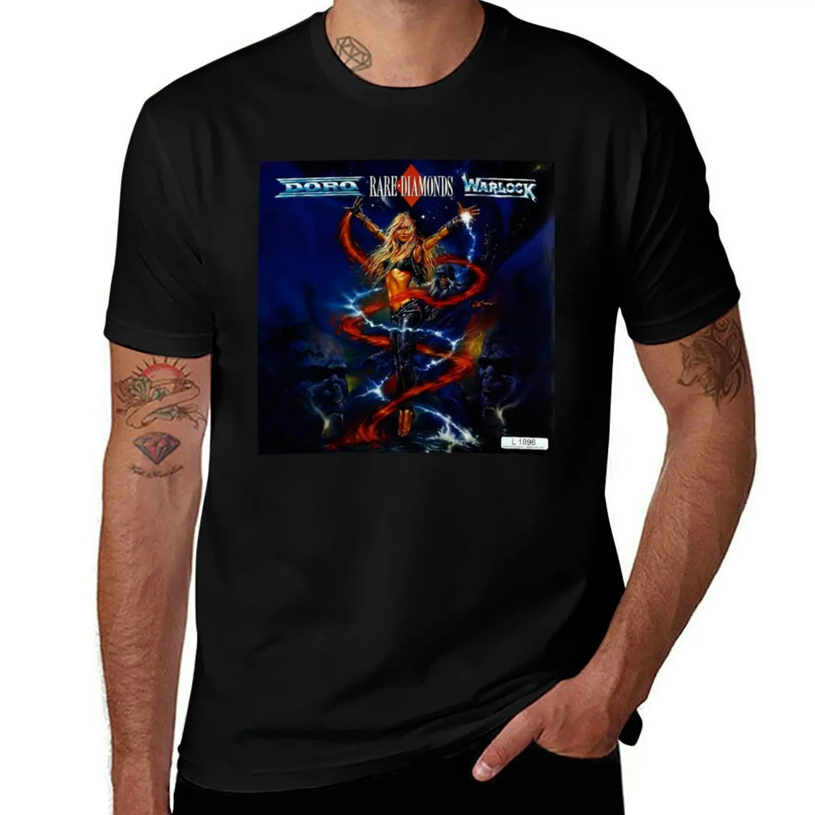 Warlock - Rare Diamonds album 1991 T-Shirt Large Size Soft Cotton T-Shirt