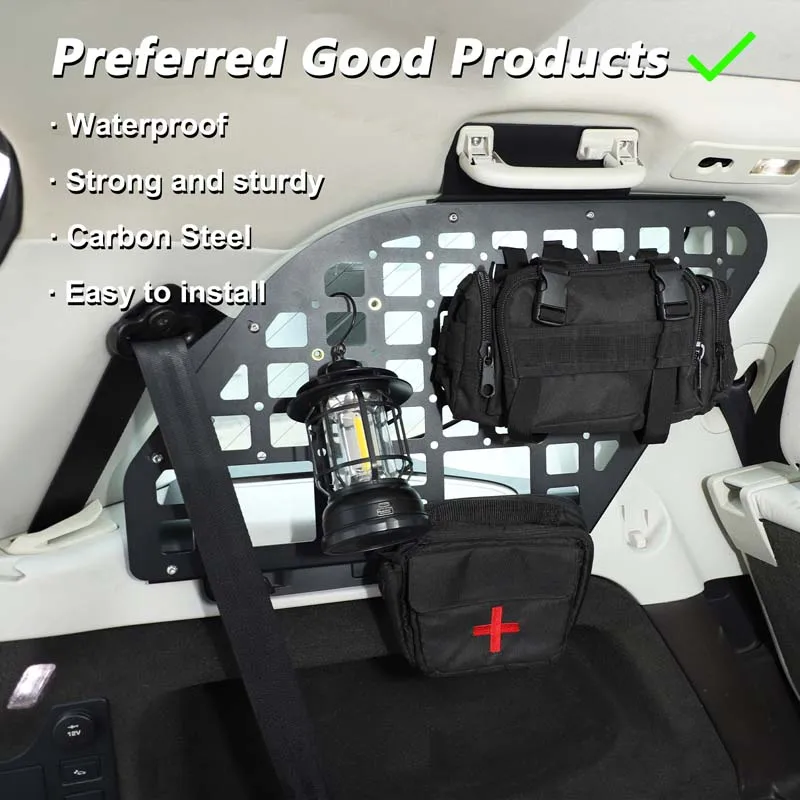 Para land rover discovery 5 lr5 17-25 tronco do carro janela lateral rack de armazenamento pendurado saco rack prateleira bandeja de armazenamento rack acessórios do carro