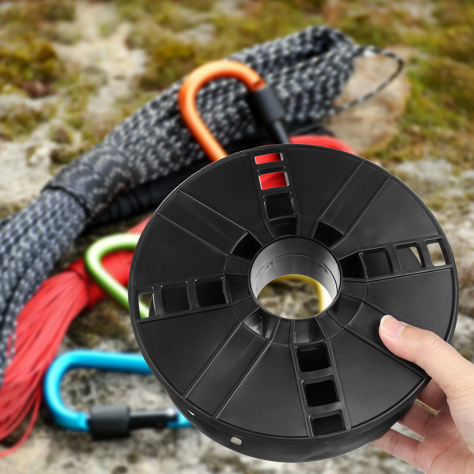 

Cord Storage Reel 88Mm Strong Plastic Compact Lightweight Cable Reel Organizer for Camping Motorhome Electrical Cable Spool