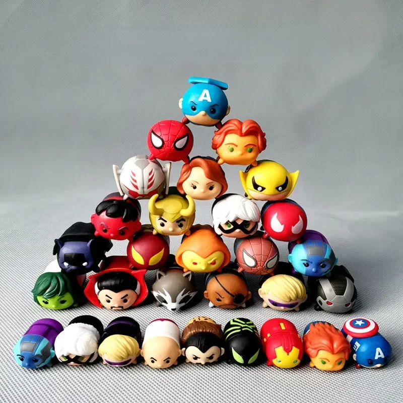 

TSUM Marvel Doll Captain America Scarlet Witch Falcon Black Widow Action Figures Desktop Decoration Collectible Toys Kids Gifts