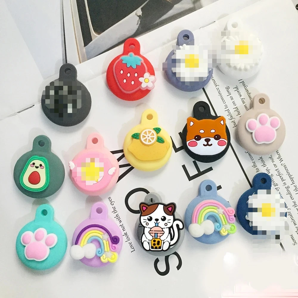 

For AirTags Cover cute dog / funny cartoon silicone Protection Anti-lost Protective case For Air Tags Locator Tracker Cover
