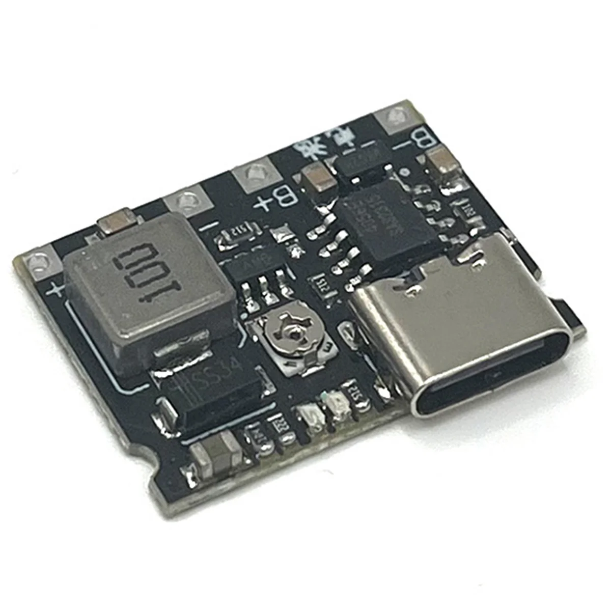 Placa do carregador de bateria Li-Ion, 18650, 3.7V, 4.2V, Tipo-C, 2A, módulo de carga rápida, DC-DC, Step Up Boost, 10 Lithium