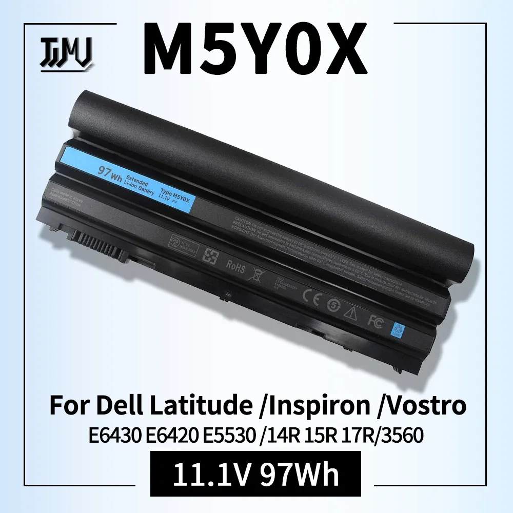 

M5Y0X T54FJ 97Wh Laptop Battery for Dell Latitude E6430 E5420 E5430 E6420 E6530 E6540 E6440 04NW9 2P2MJ NHXVW M5YOX 8858X 7FJ92
