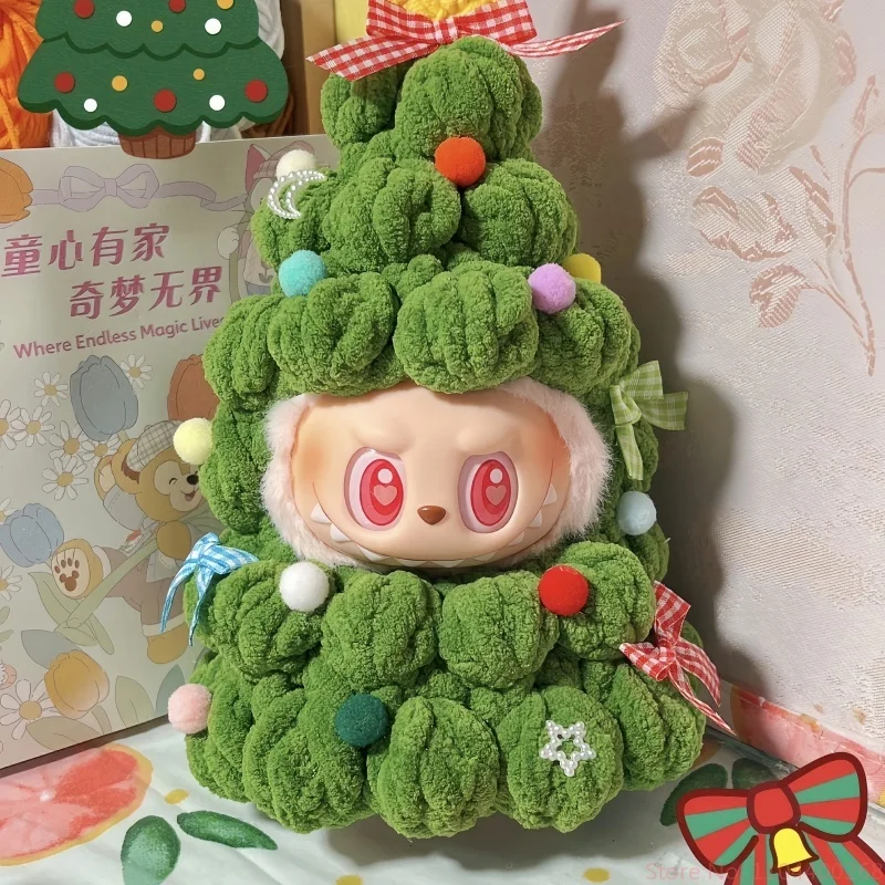 Hot! Knitted Christmas Tree Doll Clothes For Labubu Doll Clothes Accessories Hand Woven Diy Ornament Pendant Christmas Gifts - Image 6