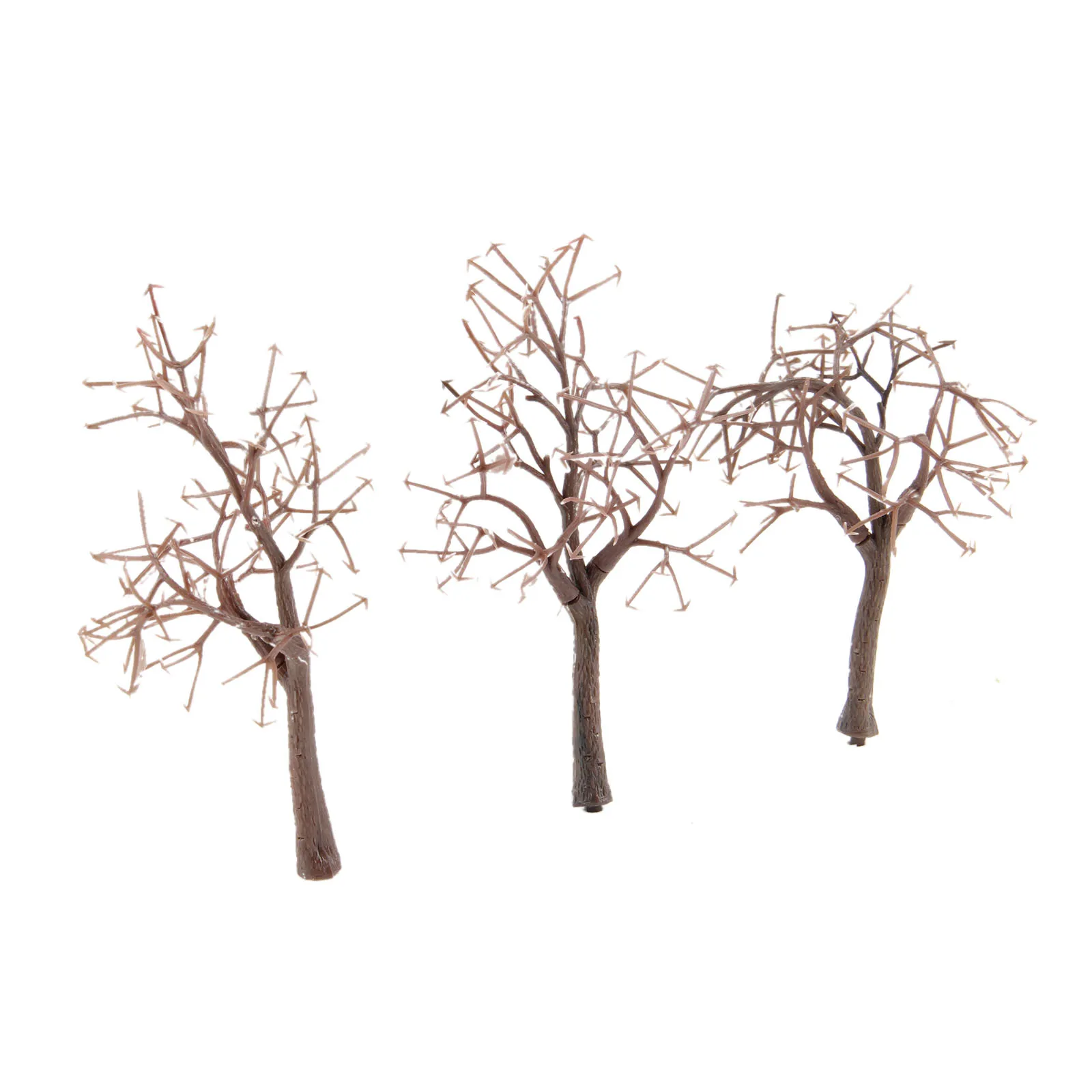 10 pcs 12cm Model Bare Trunk Tree Train Railway Building Scenery HO OO Scale Train Building Garden Park Winter Scene Layout