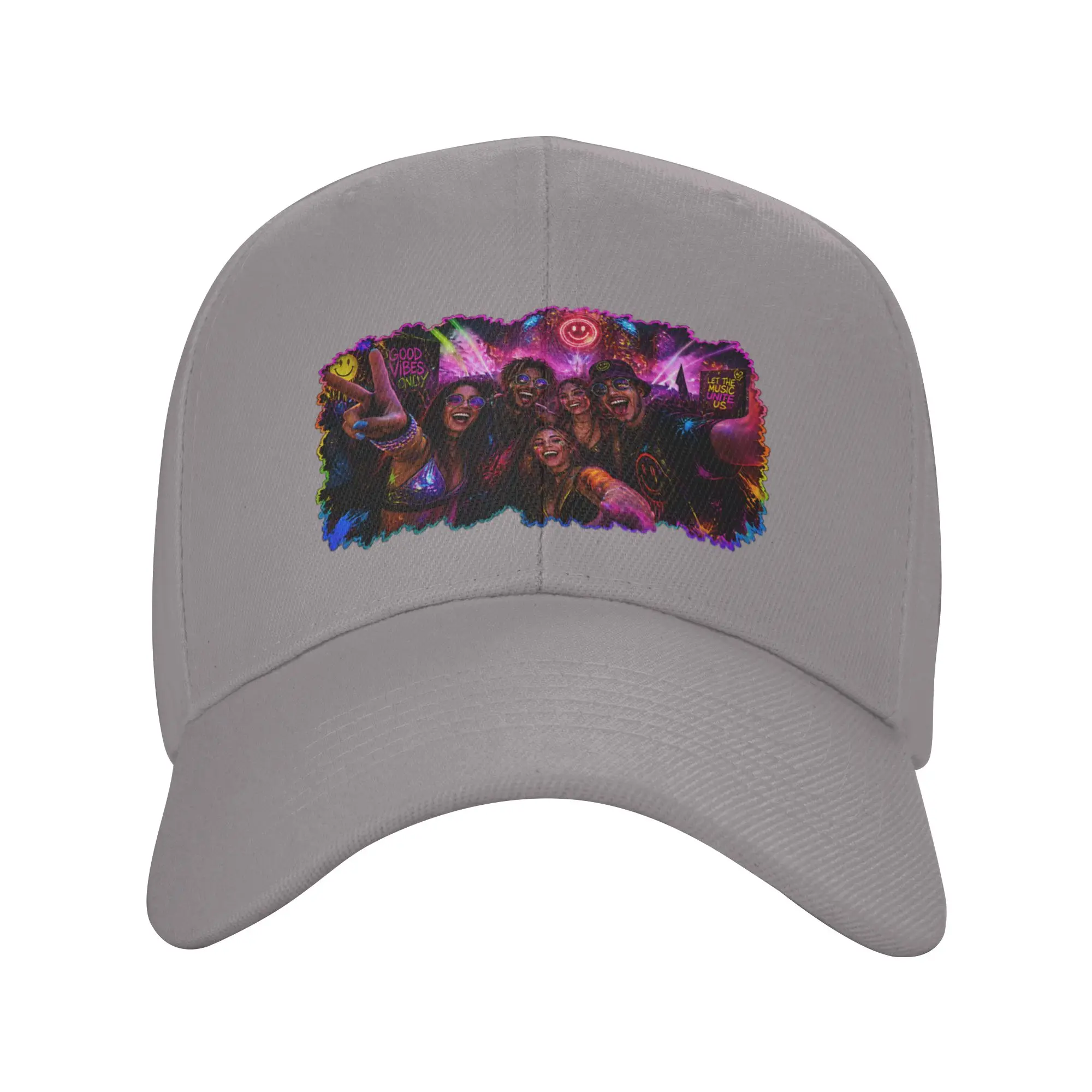 Hot Sale Rave Generation   United by Music Baseball Cap  Sweat Wicking Summer Woman Hat  Pool Party Summer Woman Hat