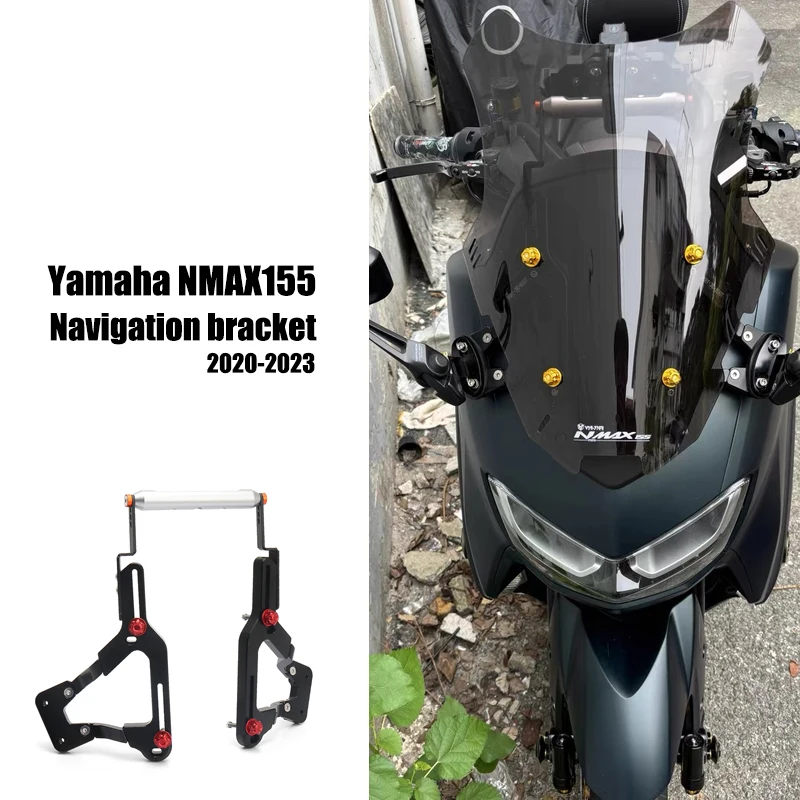 pertain YAMAHA N-MAX155 N-MAX155 2020-2023 Motorbike Phone Holder Windscreen Mount Rear View Mirror