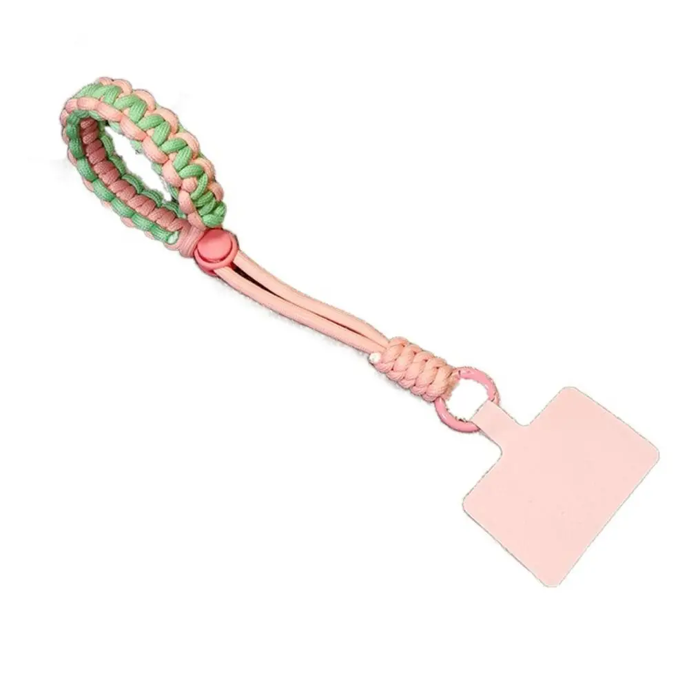 

Key Chains Anti-lost Sling Braided Phone Strap with Patch Key Holder Phone Woven Lanyard Charms Durable Woven Phone Rope Gifts