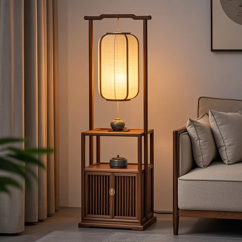 

New Chinese floor lamp, bedroom bedside lamp next to living room sofa