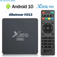 X96Q Pro Smart TV Box Android 10.0 Allwinner H313 Quad Core 2.4G Wifi 4K Media Player 2GB+16GB Google Player X96 Set Top Box