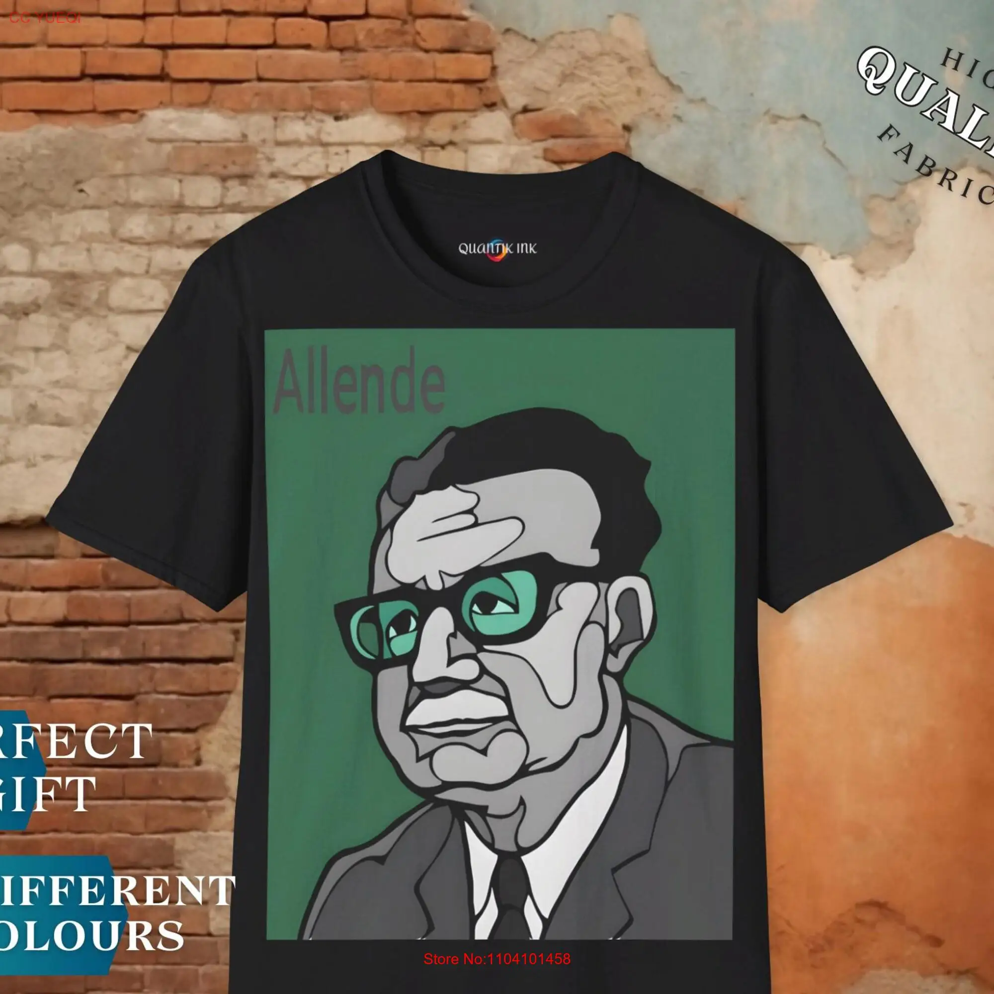 Salvador Allende Design T Shirt Historical for Men and Women Political Retro Art Clothing Unique Cultural