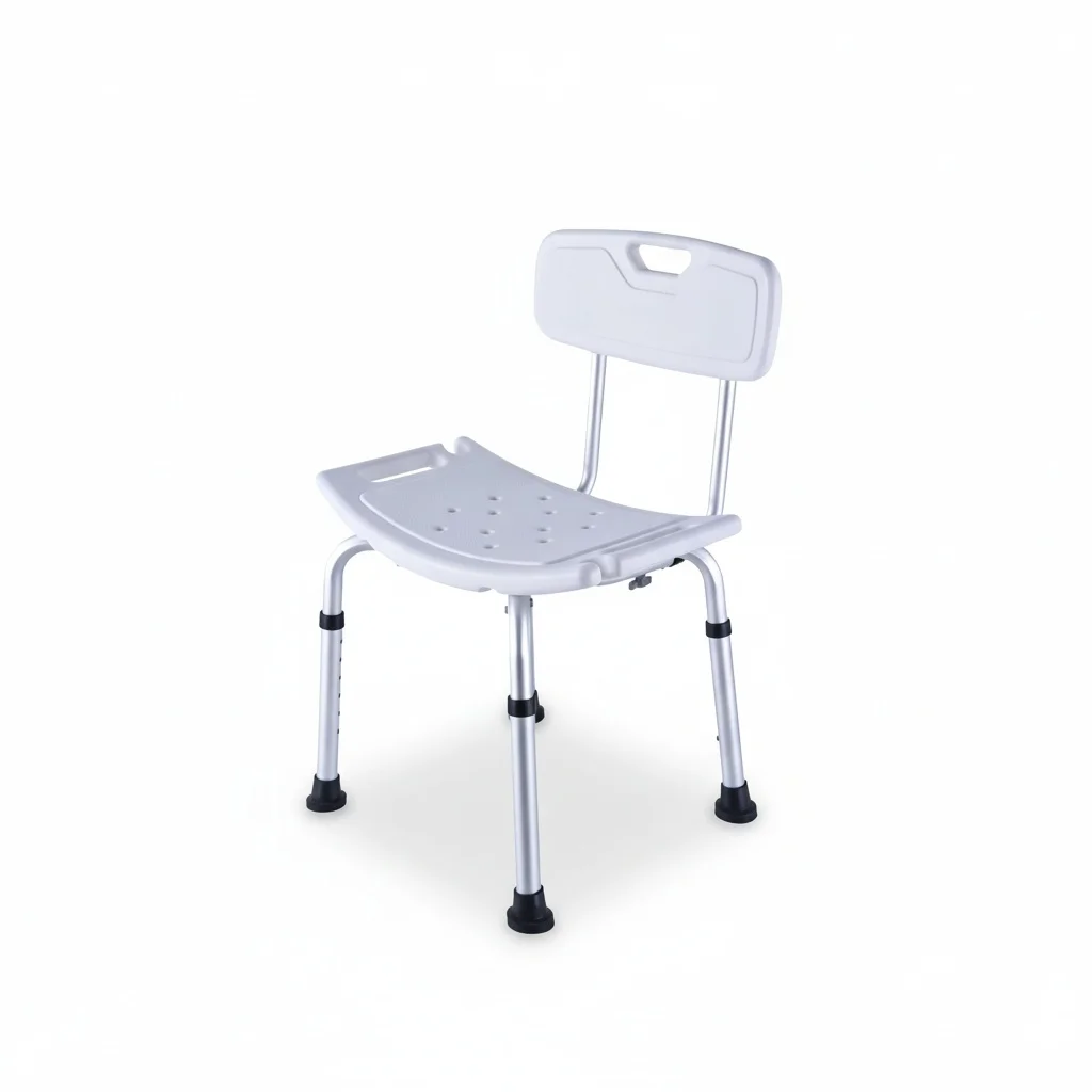 

Adjustable Bath Safety Chair, Aluminium Alloy Shower Seat, Bathing Chair for Elderly, Disabled Assistance Chair, 510x490x690mm