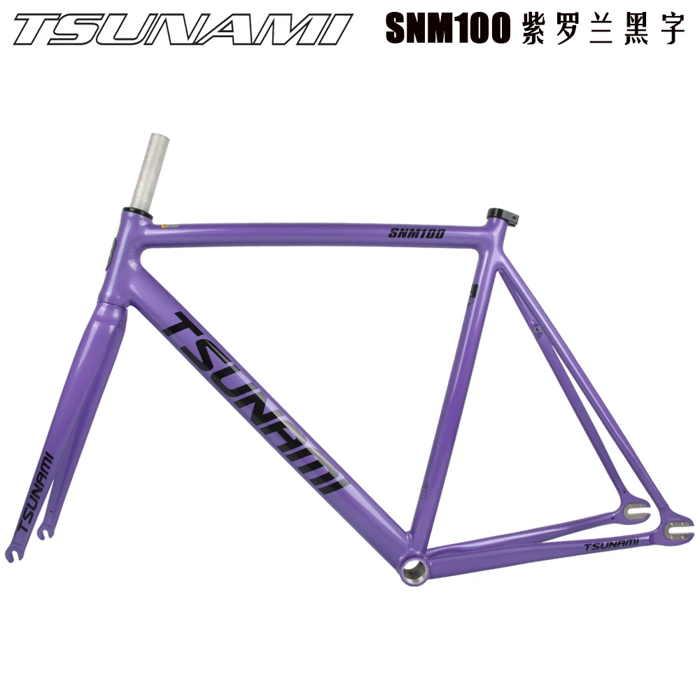 TSUNAMI SNM100 高品質シングルスピード自転車フレームセット固定ギア