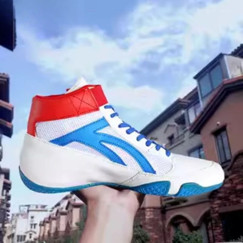 

Professional Wrestling Sneakers Men Breathable Boxing Shoe for Men Non-Slip Fighting Shoes for Men Mid-Top Gym Training Shoe Man