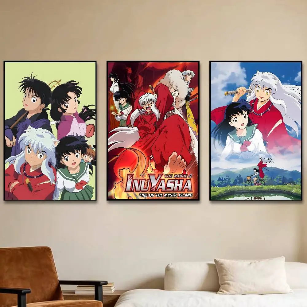1PC I-Inuyasha Anime Poster Room Decor Waterproof Sticky For Home Bar Wall Art Decoration