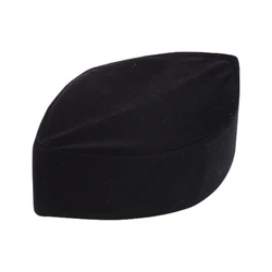 Muslim Hat for Men Male Black Southeast Asian Malay Islamic Turkish Worship Male Prayer Turban Velvet Black for Head Cap