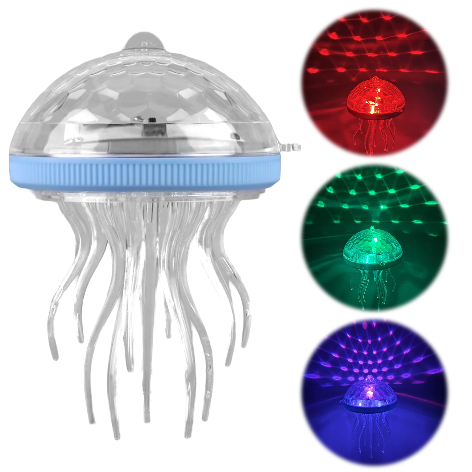 

Solar Jellyfish Pool Light Dynamic RGB Color Changing Floating Pool Light Waterproof Rechargeable Hanging Light for Garden Yard