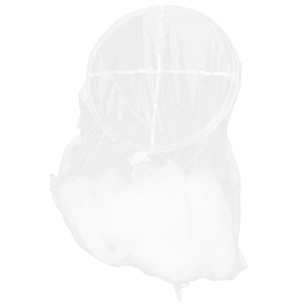 

Bed Canopy Netting Circular Curtain Quality Polyester Safe Friendly Easy to Install Festival Present