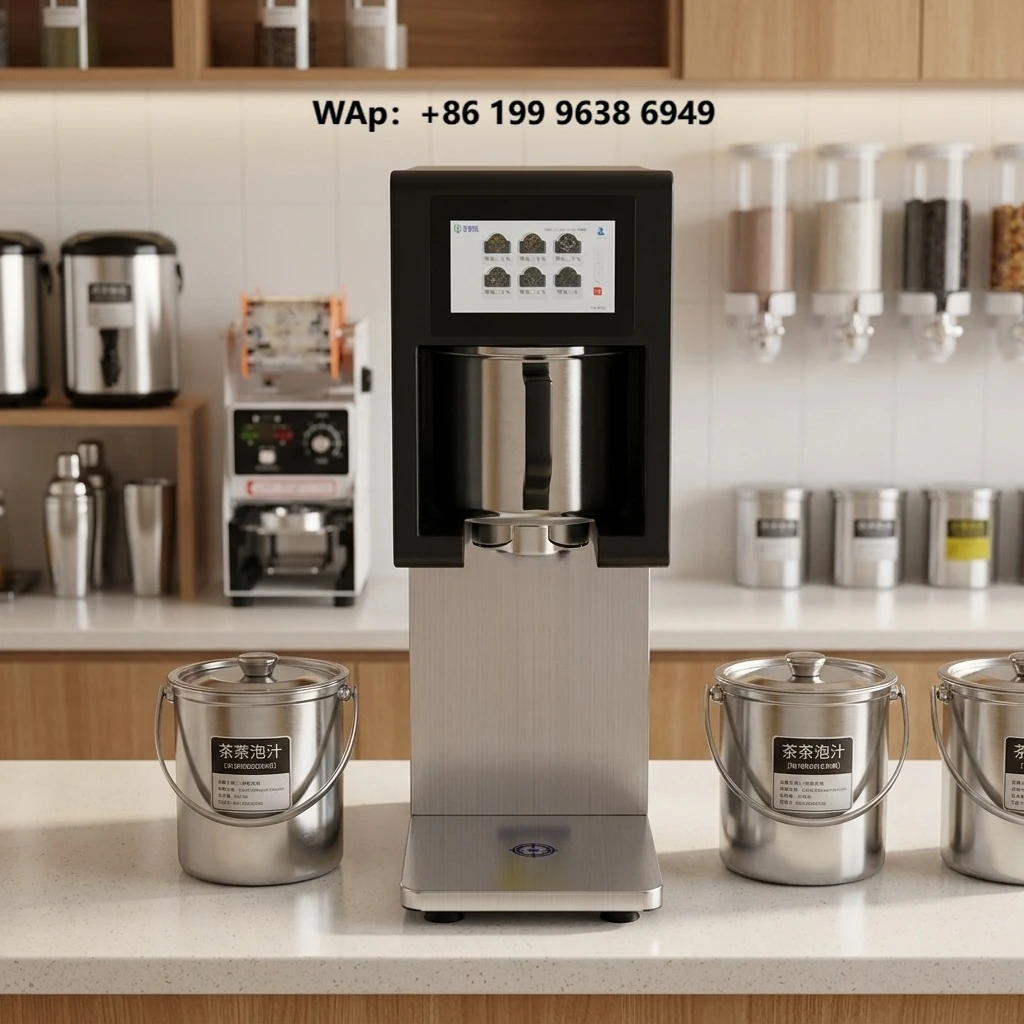 Electric Semi-Automatic Tea Maker Machine with 6L Stainless Steel Boiler Commercial Grade Plug-And-Play