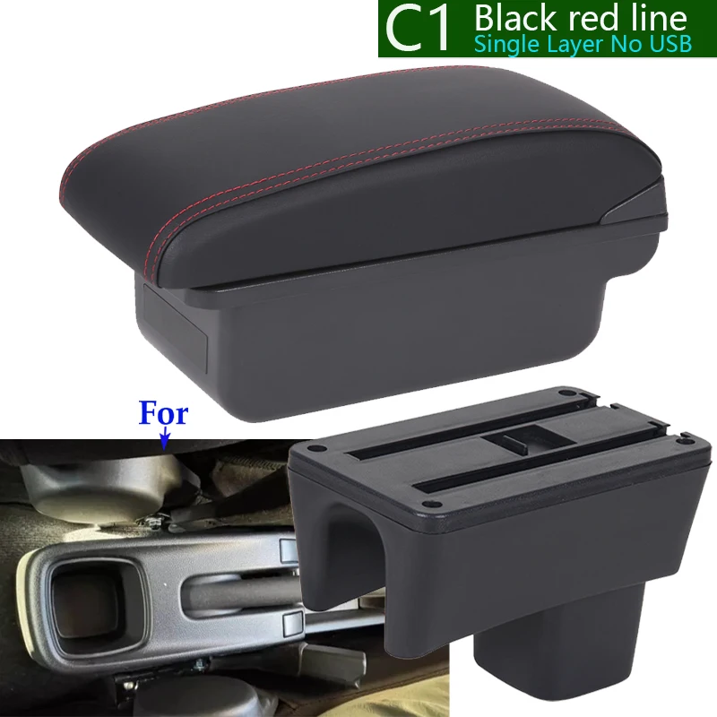 

For Suzuki Swift 2005-2025 Car Armrest Box Heighten Center Storage Box Interior Retrofit Accessories Arm Bracing Arm USB