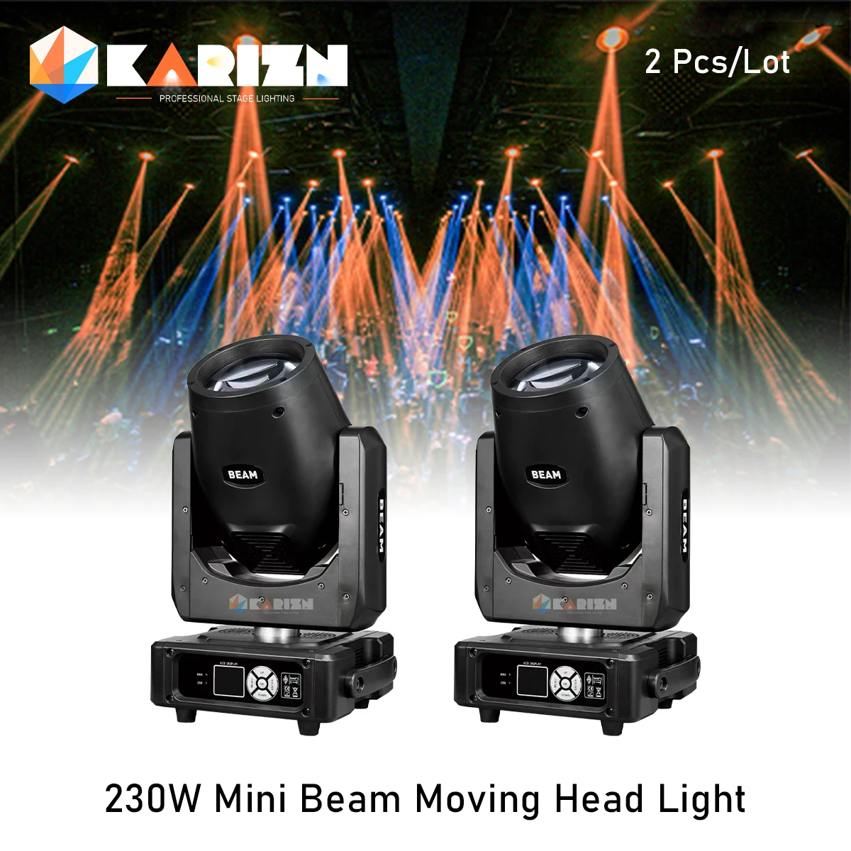 

0 Tax 2Pcs Lyre Mini Beam 230W 7R Moving Head Light 230W DJ Moving Key Model Beam 7r Sharpy Beam 230 Stage Disco Light