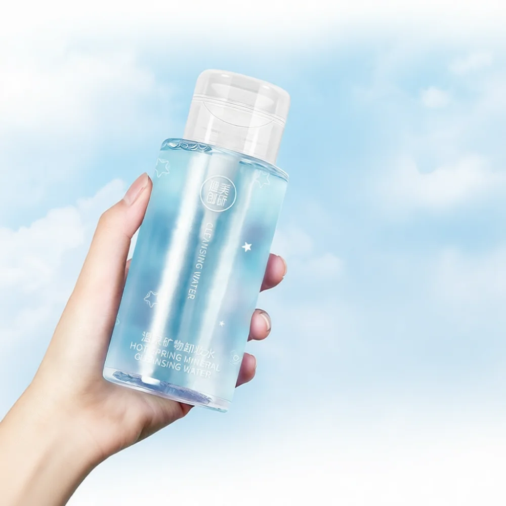 Maycreate Deep Cleaning Makeup Remover Water Facial Cleansing Liquid Gentle Hydrating Mineral Hot Spring Skin Care Pump Bottle