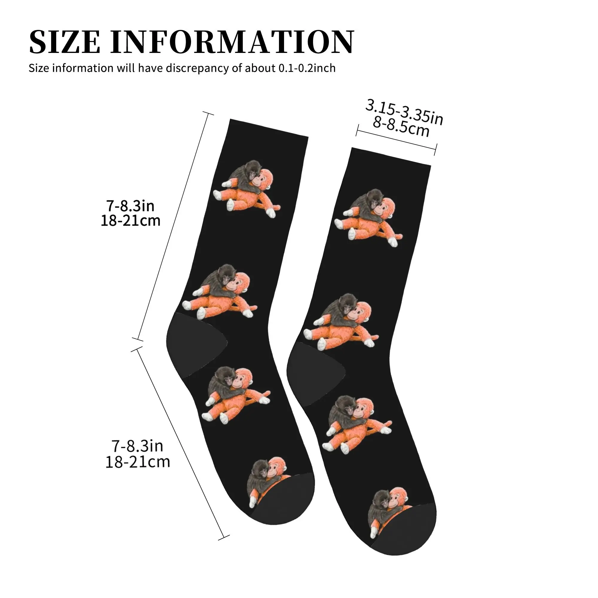 Couple Socks Punch Monkey Cute Animal  Stockings Non Slip Warm Soft Socks Winter Harajuku Printed Climbing Socks view 4