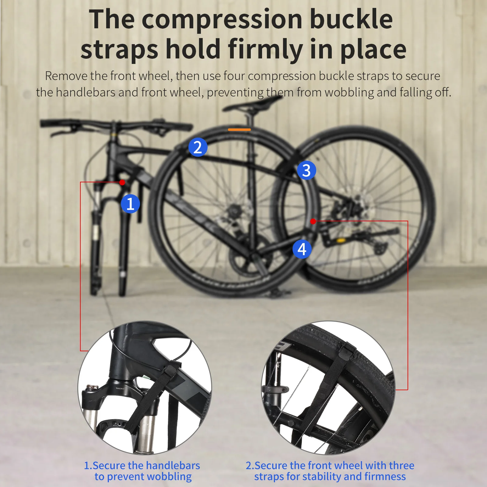 TOSUOD All-Inclusive-Fahrrad-Reisetasche mit großer Öffnung für Mountainbikes, kostenlose Aufbewahrungstasche im Lieferumfang enthalten, Fahrradabdeckung – Detail 4