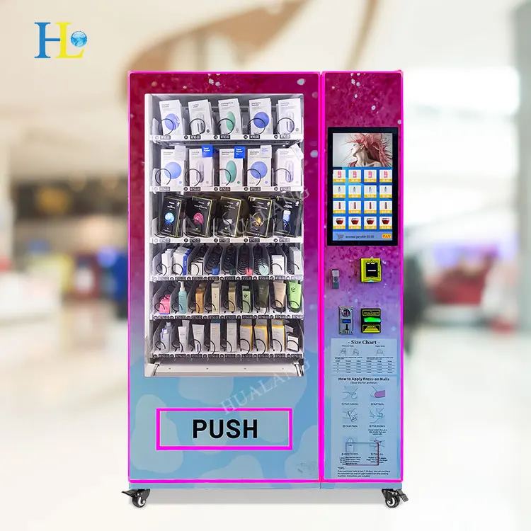 

Hot Selling Press on Nails Vending Machine Lipstick Vending Machine Makeup Vending Machine for Shopping Mall