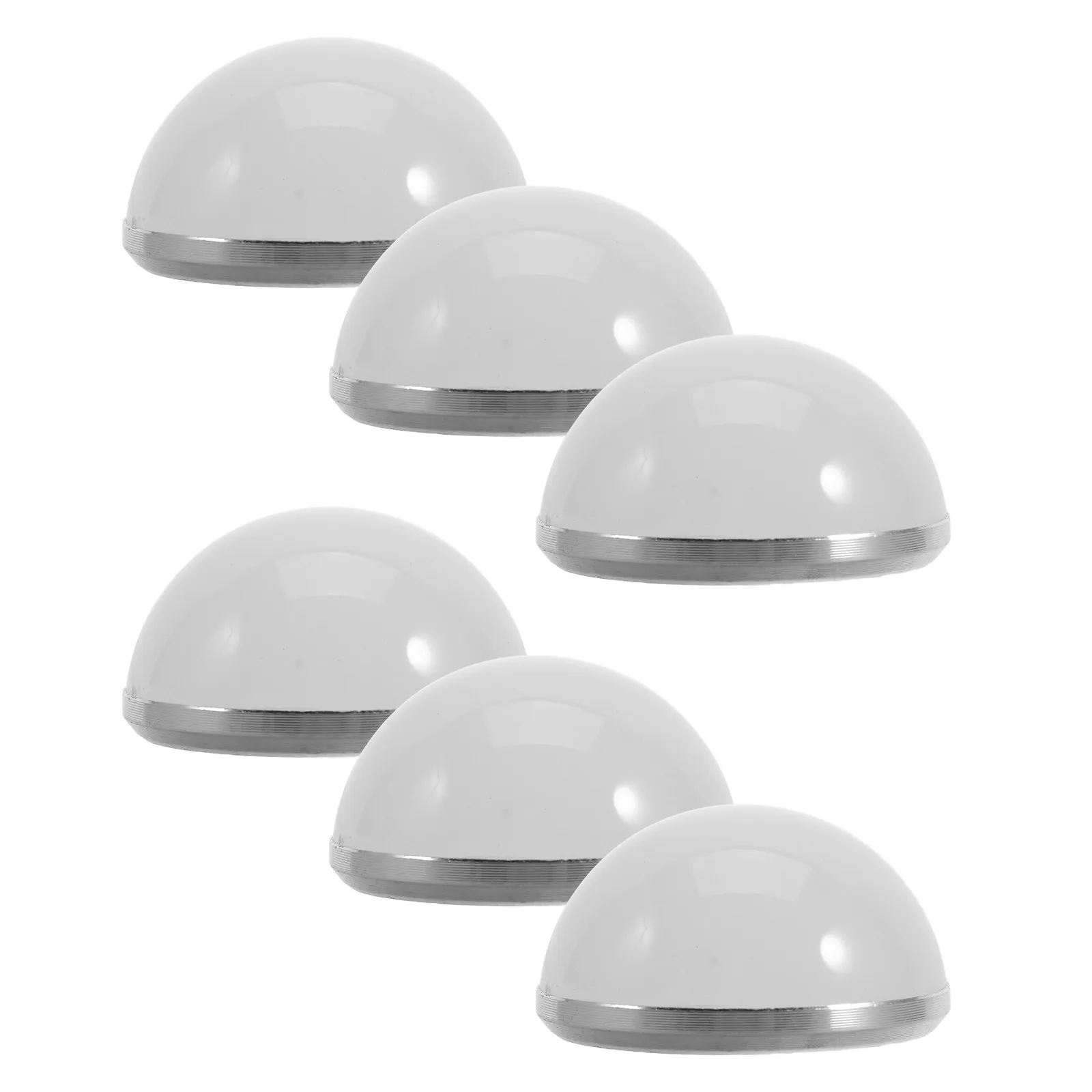 6Pcs Hemispherical LED Bulb Lampshade Covers Soft Light Diffuser Replacement for Vanity Bathroom Bedroom Mirror Lighting