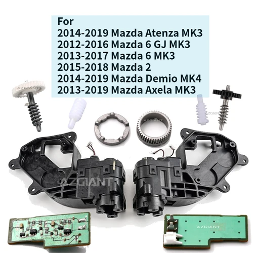 Imagen 1 del producto Para Mazda 2 Atenza 6 GJ Demio Axela piezas de coche ala lateral espejo retrovisor de marcha atrás engranaje de Motor plegable PCB conjunto de actuador de aro